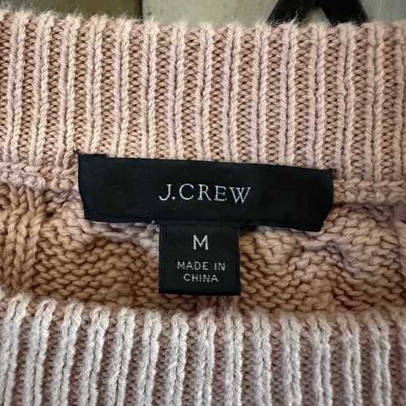 J. Crew Light Pink Cable Knit Sweater - Picture 6 of 6